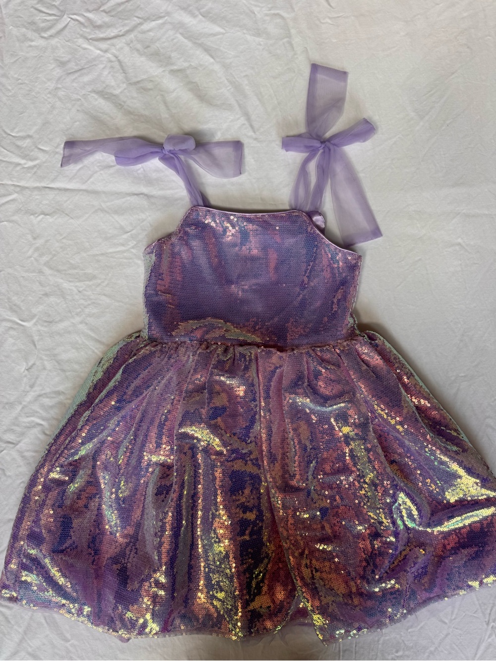 Lola + The Boys Iridescent Lilac Sequin Dress